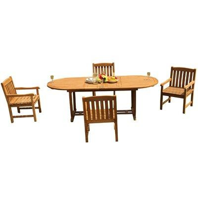 Rosecliff Heights Ensemble repas 5 pièces teck Maskell in Dining Tables & Sets in Québec