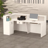 Latitude Run® L-shaped reception desk