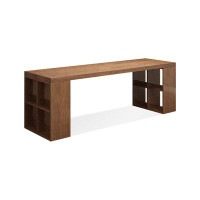 Lilac Garden Tools 70.87" Brown Rectangular Solid Wood desks