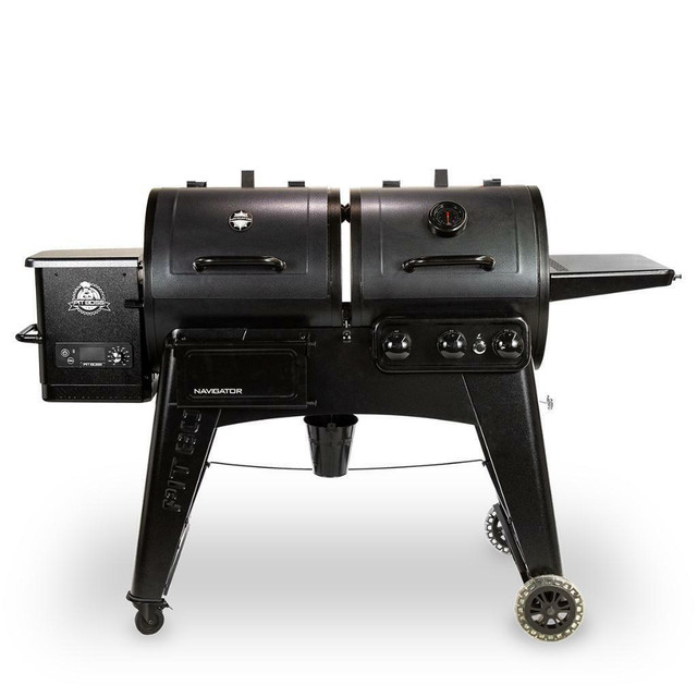 Pit Boss® Navigator Pellet / Gas Combo Grill PB1230G ( Propane )  Cooking Area: 1,084 SQ. IN. includes a Cover in BBQs & Outdoor Cooking