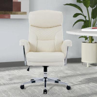 Brayden Studio High Back Executive Office Chair Computer Desk Chair, Thick Bonded Leather Office Chair