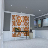 Decorative Fretwork Wall Panels in Architectural Grade PVC or 8 Wood Finishes - 4 Sizes - 2 Thickness Avail ( 3D Walls )