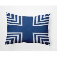 Latitude Run® Corner Stripes Polyester Decorative Pillow Rectangular