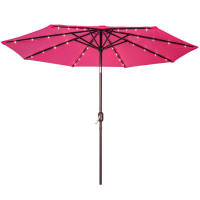 Arlmont & Co. Rebstock 84" Hexagonal Lighted Market Umbrella