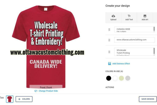Ottawa Custom Clothing: Custom T-shirts, Screen Printing &amp; Embroidery in Other Business & Industrial in Ottawa / Gatineau Area
