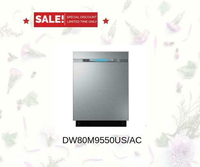 Samsung Dishwasher Stainless Steel Built-in Undercounter DW80R9950US/AC in Dishwashers in Ontario