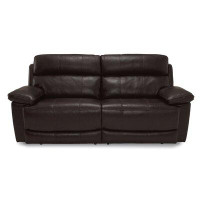 Palliser Furniture Finley 84" Leather Match Pillow Top Arm Reclining Sofa