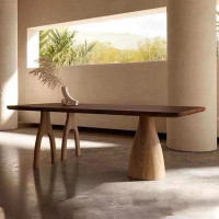 Orren Ellis Minimalist Rectangular Dining Table For Home Use