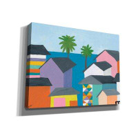 Winston Porter Winston Porter 'Beachfront Property 2' By Jan Weiss, Canvas Wall Art, 16"X12"