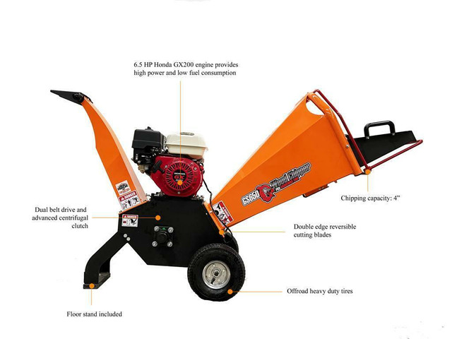 HOC GS650PRO HONDA 4 INCH WOOD CHIPPER + 2 YEAR WARRANTY + FREE SHIPPING in Power Tools - Image 2