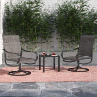 Lark Manor 1 Square Bistro Table And 4 PVC-coated polyester Padded Chairs