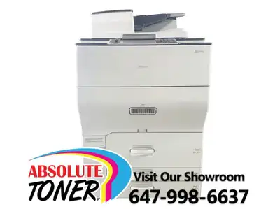 $125/M Ricoh MP C8003 Color Laser Multifunction Printer Copy, Scan, Print With Finisher, Prints Upto 80 PPM For Office