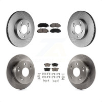 Front Rear Disc Brake Rotors And Ceramic Pads Kit For 1997-2001 Acura Integra Type R K8C-100907