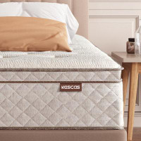 Serweet 12-Inch Memory Foam Hybrid Mattress With Knitted Fabric Cover Linen