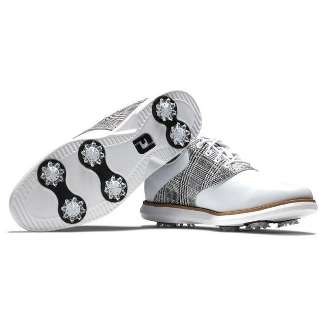FootJoy Traditions Womens Golf Shoes White/Multi 97904 in Golf - Image 4