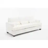 Ebern Designs 88.4" Length Modern Sofas Couches For Living Room, Sofas & Couches With Square Armrest, Removable Back Cus