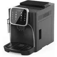 Pakroman Fully Automatic Espresso Coffee Machine Milk Frother+19 Bar Italian Ulka Touch Display+Burr Grinder