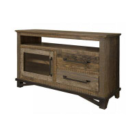Millwood Pines Presswood Solid Wood TV Stand for TVs up to 50"