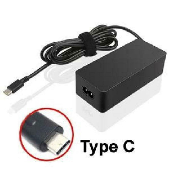 For Various Laptops - Type C - 65W - 20V/3.25A - 15V/3A - 12V/3A - 9V/3A - 5V/3A Compatible Replacement Laptop AC Power in Laptop Accessories in West Island