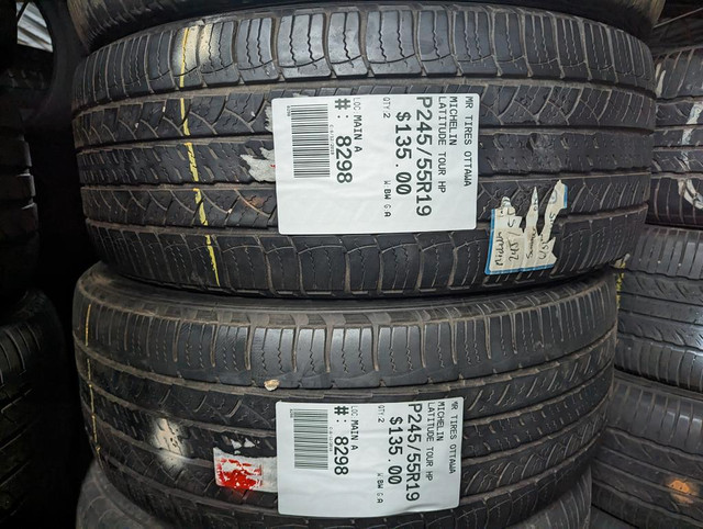 P245/55R19  245/55/19  MICHELIN LATITUDE TOUR HP ( all season summer tires ) TAG # 8298 in Tires & Rims in Ottawa