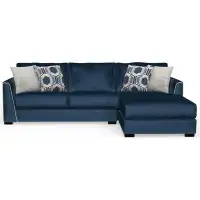 Longshore Tides Horst 2-piece Sofa / Chaise With Comfort Coil Seat Cushions And 4 Included Accent Pillows