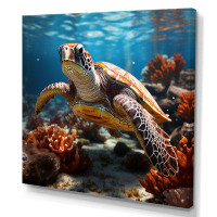 Design Art Symbolic Wisdom I - Turtle Animal Wall Decor