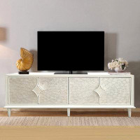 Everly Quinn American light luxury shell TV cabinet simple living room home TV cabinet