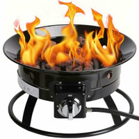 NEW 52000 BTU PORTABLE FIREPIT FIREPLACE CAMPING BBQ BARBEQUE 55BBQ