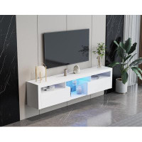 Ivy Bronx Modern Simple TV Cabinet,2 Storage Cabinet With Open Shelves For Living Room Bedroom