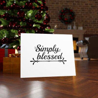 Express Your Love Gifts Simply Blessed Christian Wall Art Bible Verse Print Ready to Hang