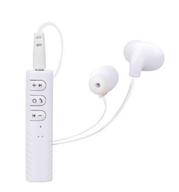 Overfly Sport Wireless Bluetooth Headset Collar Clip Earphone - With Microphone - Mini Portable Stereo Music - White in Cell Phone Accessories in West Island