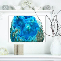 Made in Canada - East Urban Home Stone 'Hemimorphite' Graphic Art Print on Wrapped Canvas