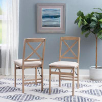 The Twillery Co. Aahil Solid Wood Padded Banquet Dining Chair
