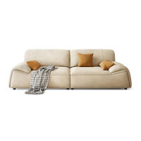 Crafts Design Trade 94.49" Creamy white 100% Polyester Modular Sofa cushion couch