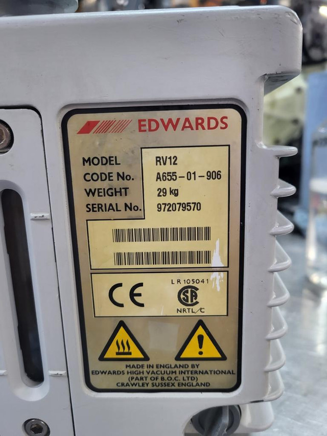 EDWARDS VACUUM PUMP 1 RV12 in Other Business & Industrial in Brantford - Image 4