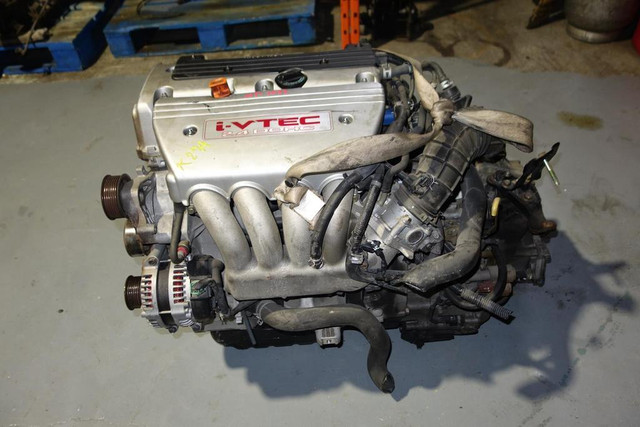 JDM Acura TSX K24A K24A2 2.4L DOHC i-VTEC Engine / Motor + Automatic Transmission 3-Lobes RBB Head True VTEC 2004- in Engine & Engine Parts - Image 2
