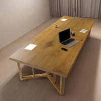 PEPPER CRAB Modern simple solid wood long dining table