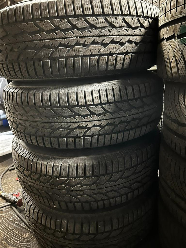 265/70/17 winter tires, FIRESTONE WINTERFORCE 2 on TOYOTA 4RUNNER steel wheels in Tires & Rims in London - Image 4