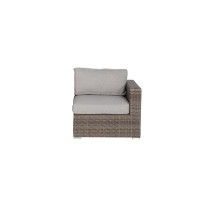 Ebern Designs Ianus Right/left Arm Chair Grey With Olefin Cushions