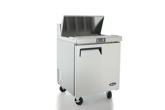 Atosa MSF8301GR 27 Inch Refrigerated Sandwich / Salad Prep Table – 1 Door Stainless steel exterior &amp; interior in Other Business & Industrial in Ontario