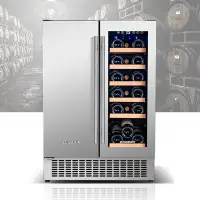BODEGA COOLER BODEGA COOLER 57 Cans (12 oz.) 4.2 Cubic Feet Beverage Refrigerator with Wine Storage