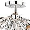 Vaxcel Lighting C0163 Estelle 3 Light Semi-Flush Mount In Polished Nickel in Indoor Lighting & Fans in Ottawa / Gatineau Area - Image 2
