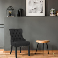 Dining Chair 22" x 24" x 36.2" Dark Grey