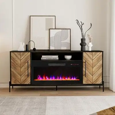 Trent Austin Design Carina 68'' W Storage Credenza with Electric Fireplace Included