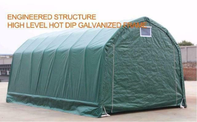 NEW 12X20X10 STORAGE SHELTER BUILDING BOAT GARAGE 122010P in Outdoor Tools & Storage in Alberta - Image 3