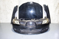 JDM Subaru Impreza WRX Front Conversion V9 Bumper HID Headlights Hood Fenders Nose Cut Front Clip 2006-2007 Wagon GG