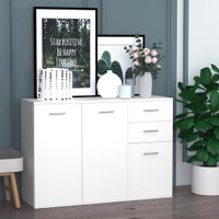 Side Cabinet 41.75" x 13.75" x 30" White