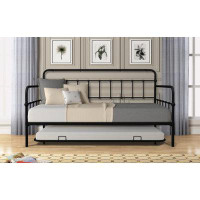 Winston Porter Metal Frame Daybed With Trundle