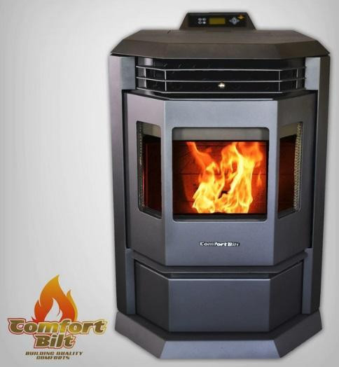 ComfortBilt HP22 Pellet Stove - 3 Finishes - 55 pound hopper capacity, 50,000 BTU, EPA and CSA Certified in Fireplace & Firewood - Image 2