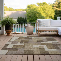 Bungalow Rose Neysa Indoor/Outdoor Area Rug with Non-Slip Backing